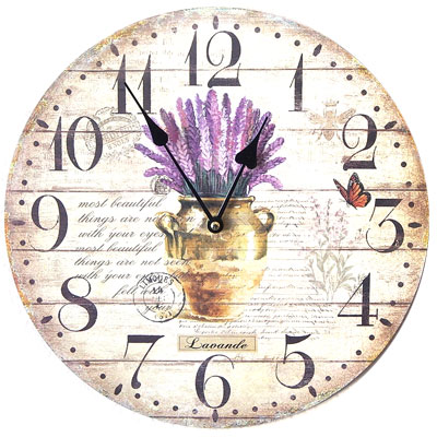 Часы настенные Time Keeper Букет лаванды (арт. ТК-003)