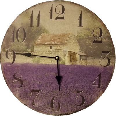 Часы настенные Time Keeper Поле лаванды (арт. ТК-001)