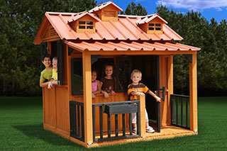 Деревянный домик для детей Гномик